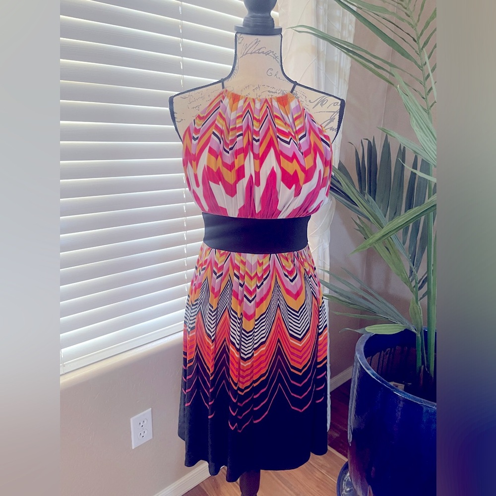 Multicolored Knit Dress